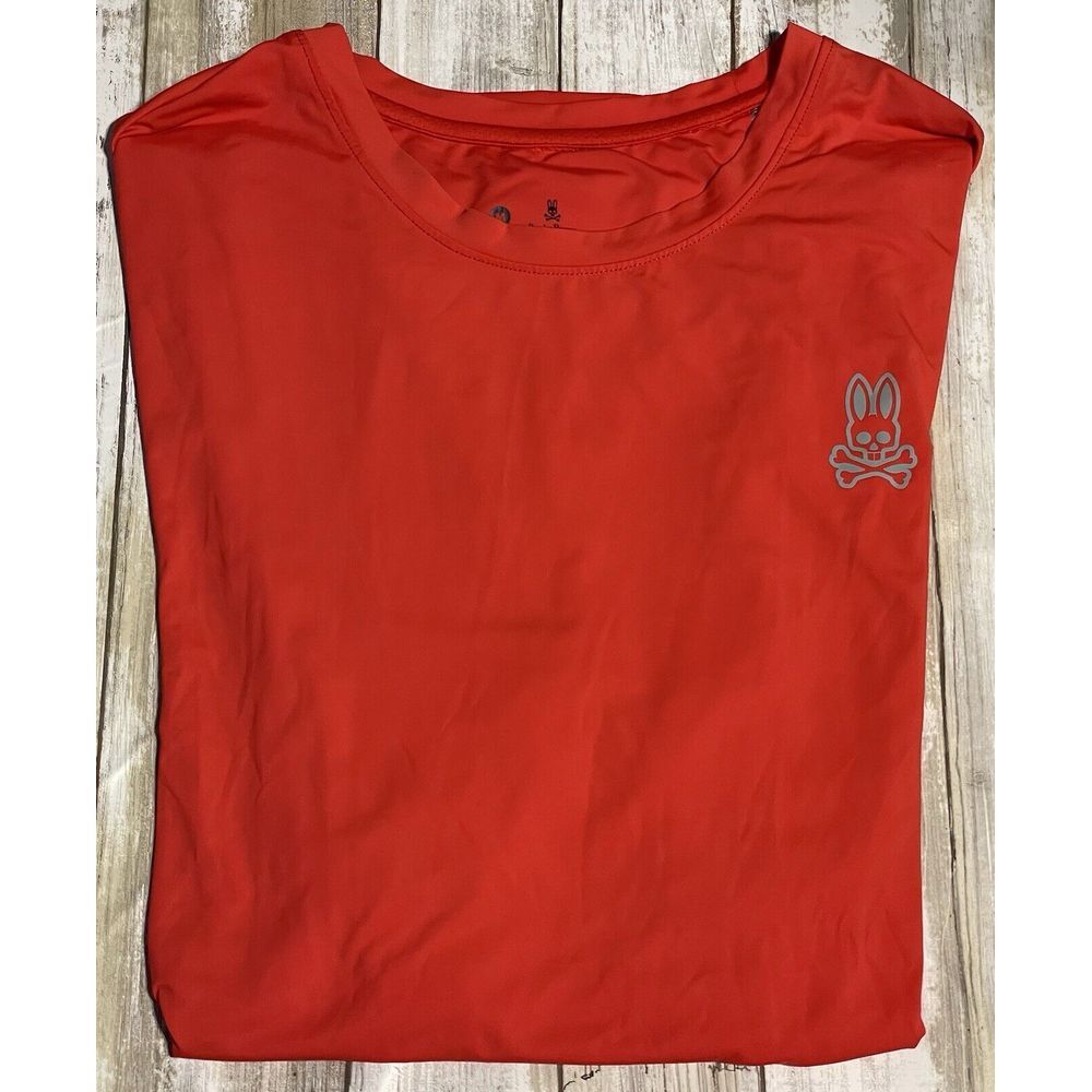 Men's Psycho Bunny Nylon Performance Short Sleeve Shirt Size Medium‎